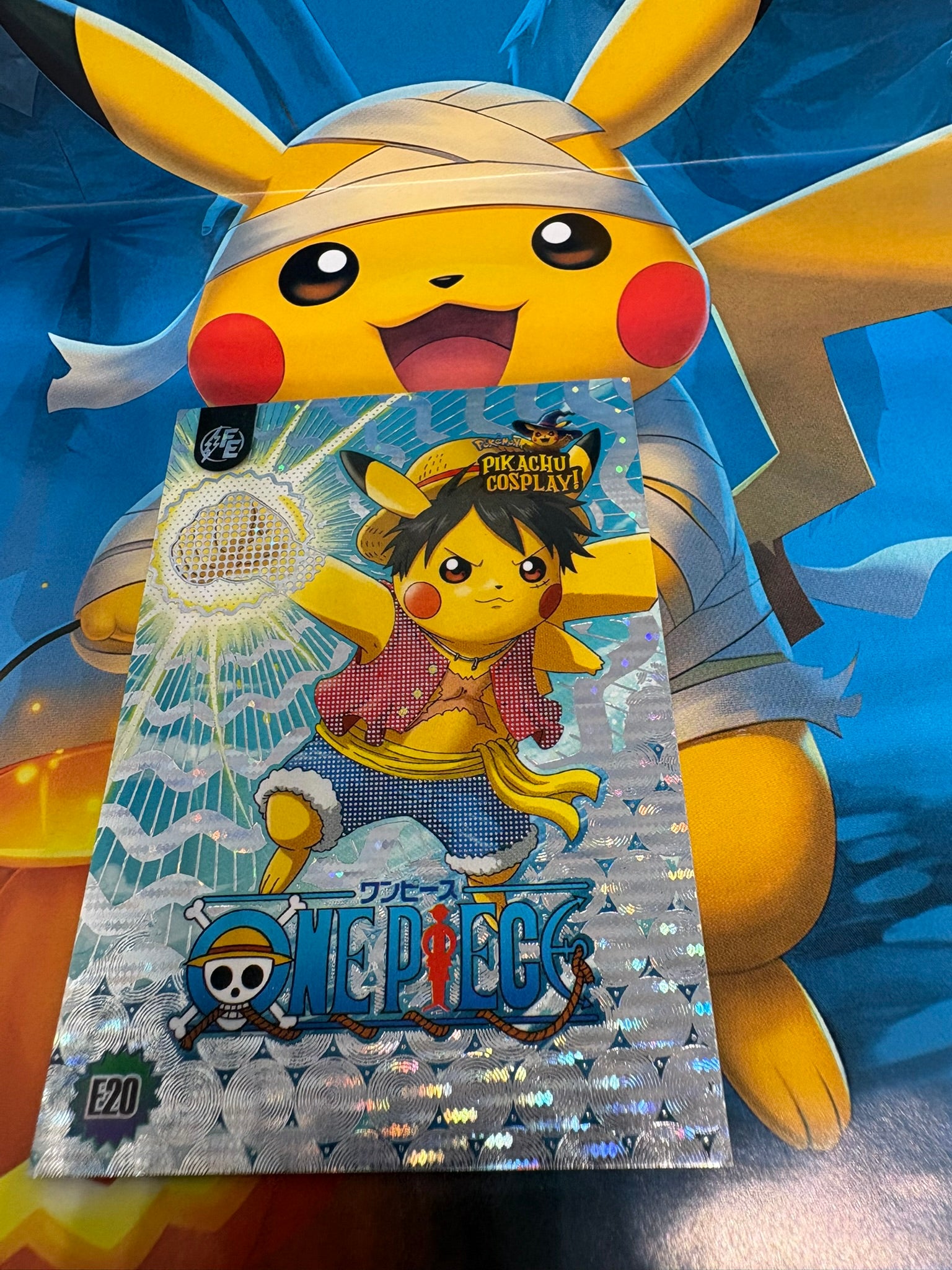 Pikachu Cosplay 1 Horror Hit Card – Onepiece Silver E20 Fan Art Collector Card