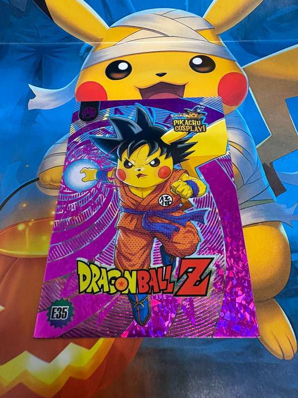 Pikachu Cosplay 1 Horror Hit Card – Dragon Ballz Pink E35 Fan Art Collector Card
