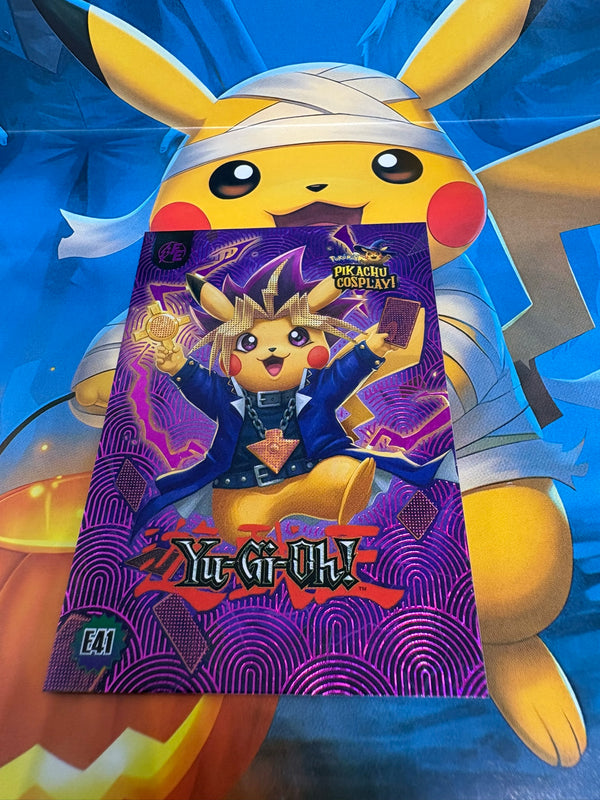 Pikachu Cosplay 1 Horror Hit Card – yugioh Pink E41 Fan Art Collector Card