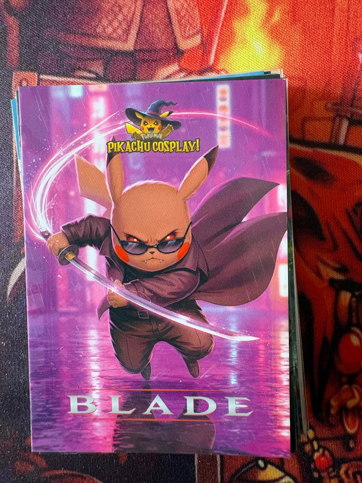 Blade Pikachu Cosplay 1  God Pack Card #6