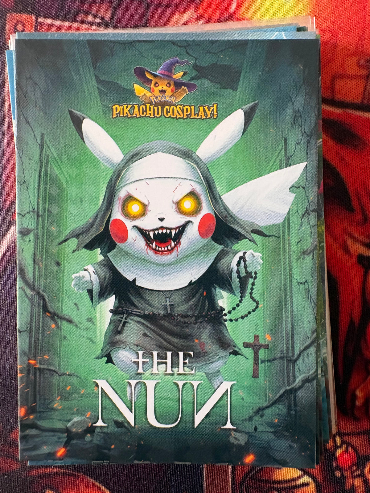 The Nun Pikachu Cosplay 1  God Pack Card #9