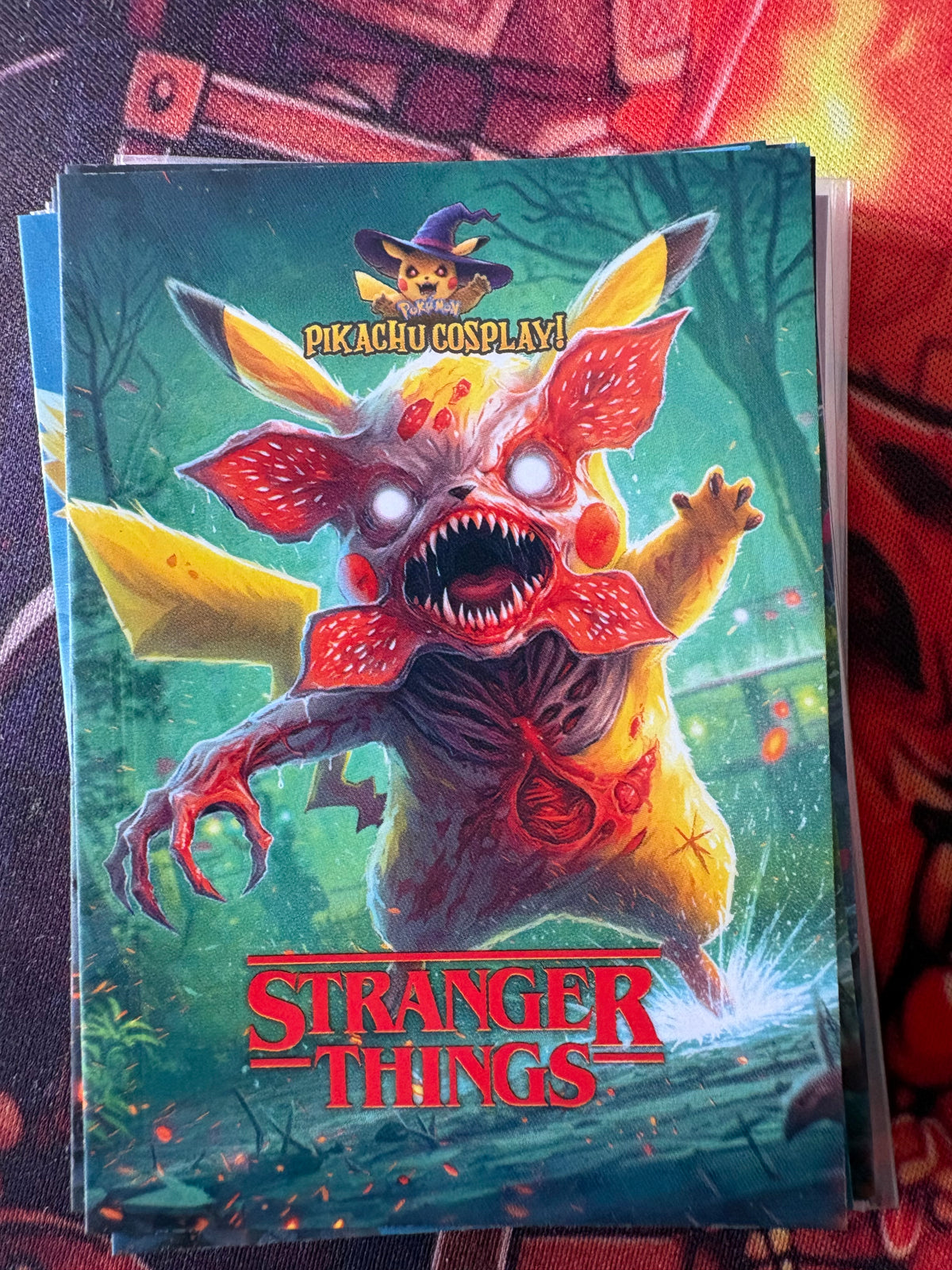 Stranger things Pikachu Cosplay 1  God Pack Card #2