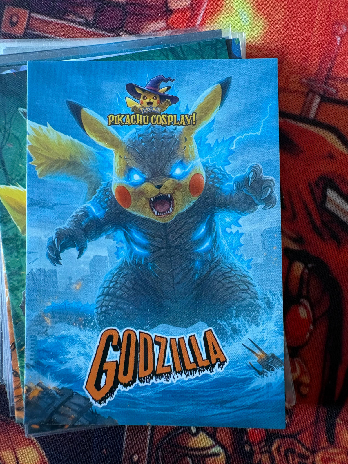 Godzilla Pikachu Cosplay 1  God Pack Card #3
