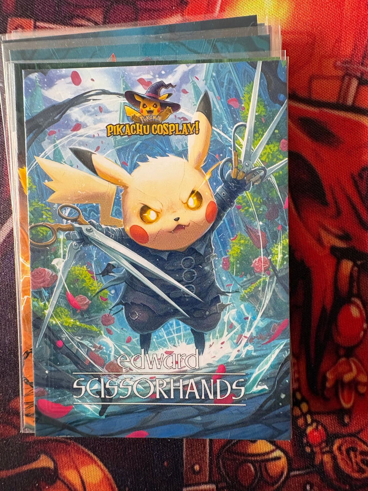 Edward Scissorhands Pikachu Cosplay 1  God Pack Card #5