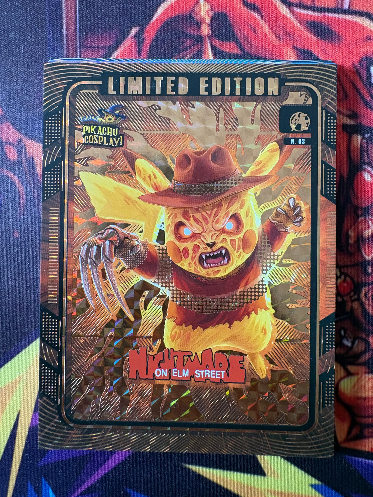 Nightmare On Elm Street Pikachu Cosplay 1  #03 Gold Limited Edition Box Topper