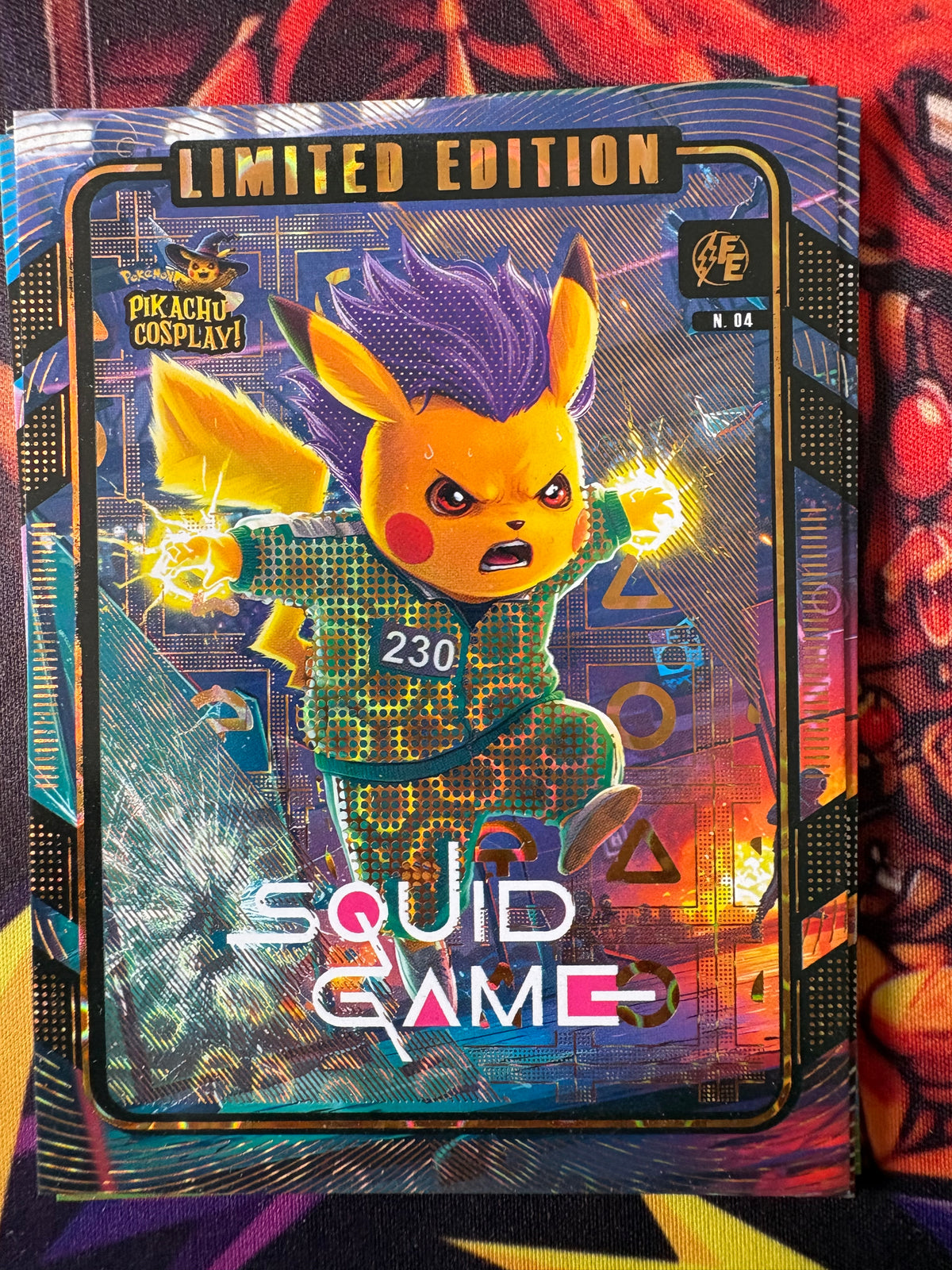Squid Games Pikachu Cosplay 1  #04 Gold Limited Edition Box Topper