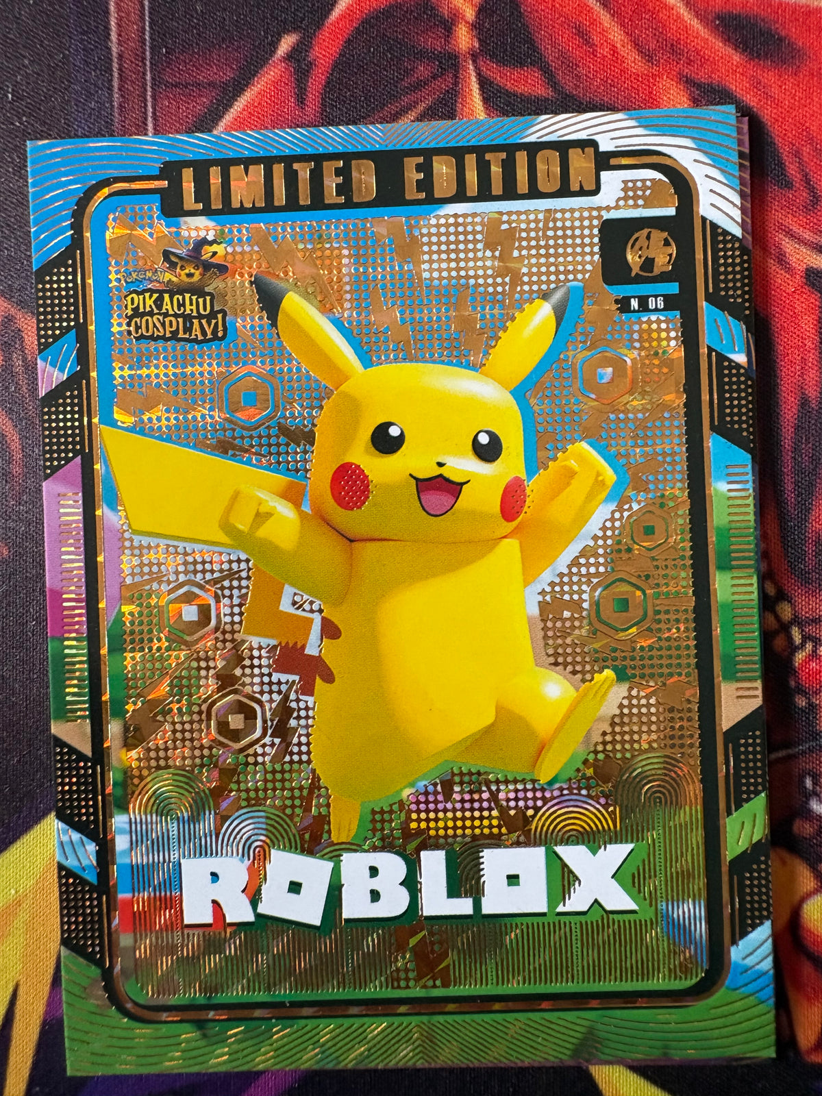 Roblox Pikachu Cosplay 1  #06 Gold Limited Edition Box Topper