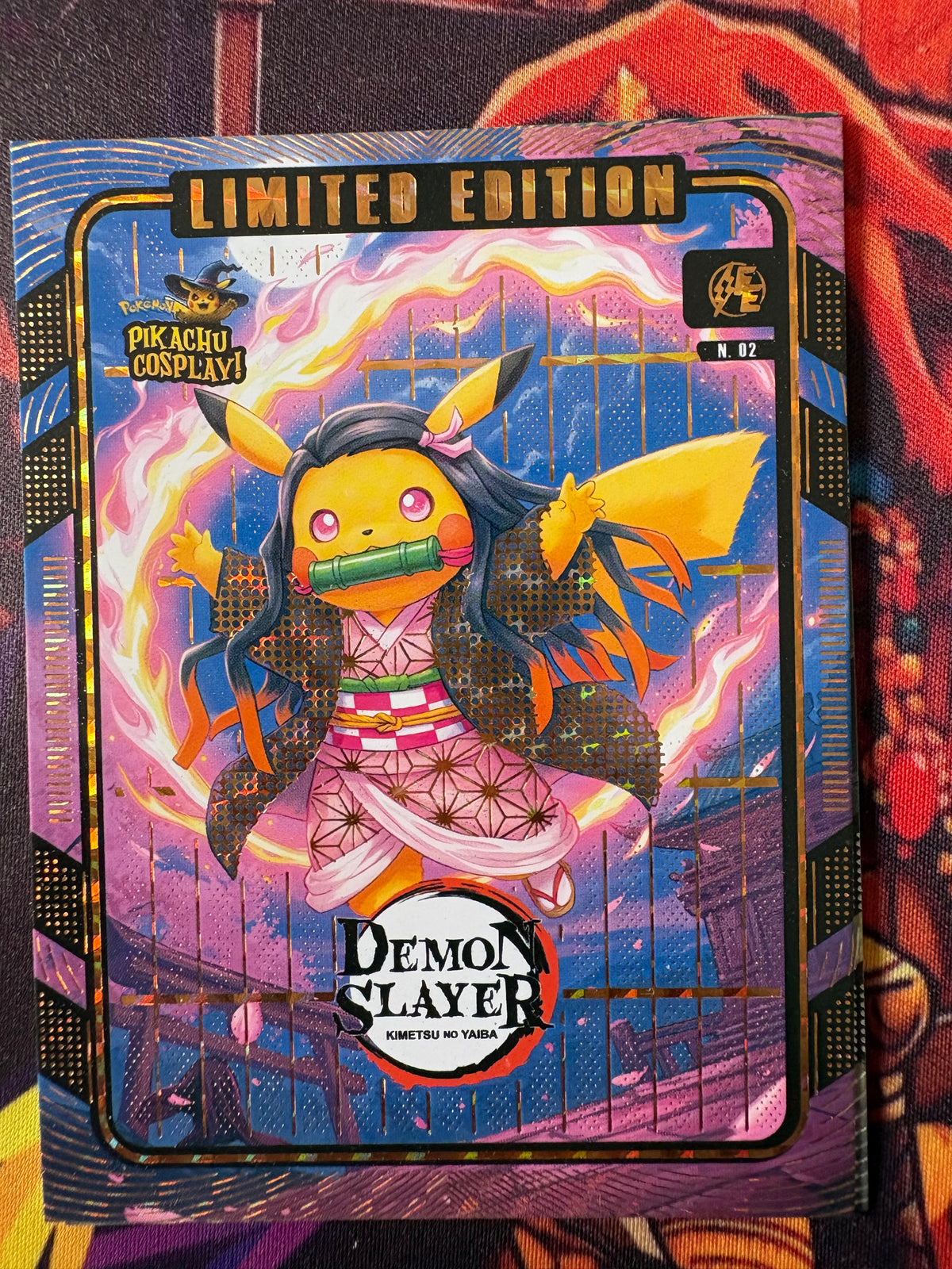 Demon Slayer Pikachu Cosplay 1  #02 Gold Limited Edition Box Topper