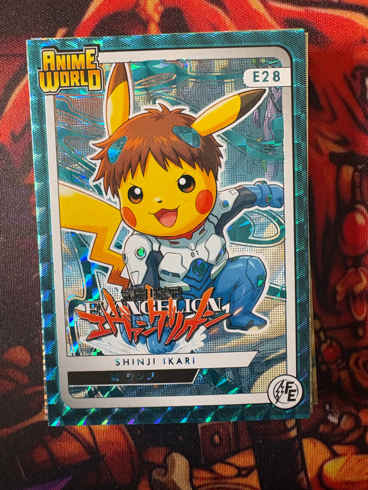 Evangelion Blue Hit Card Pikachu Cosplay 3  #E28