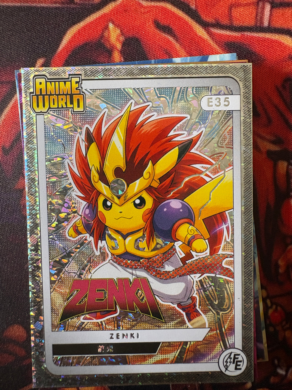 Zenki Blue Hit Card Pikachu Cosplay 3  #E35